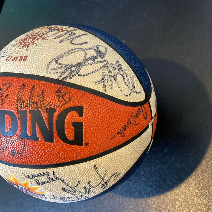 2005 WNBA All Star Game Multi Signed Official Basketball With Catchings & Swoops