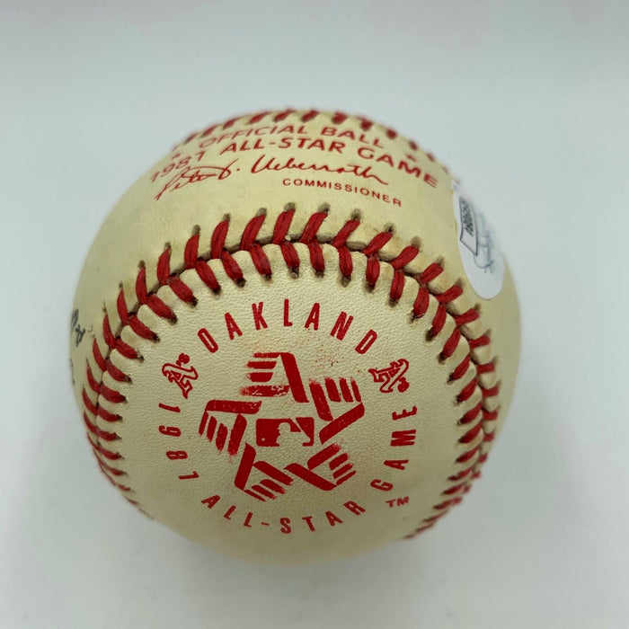 Lee Smith All Star Game Winning Pitcher Signed 1981 All Star Game Baseball JSA