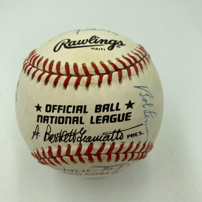 Mickey Mantle Willie Mays Sandy Koufax Hall Of Fame Multi Signed Baseball JSA