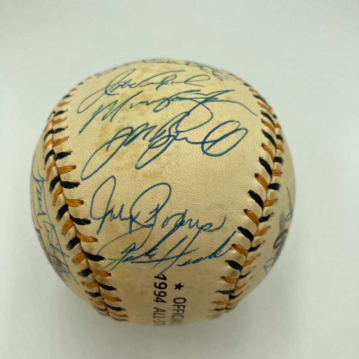 1994 All Star Game National League Team Signed Baseball Barry Bonds PSA DNA COA