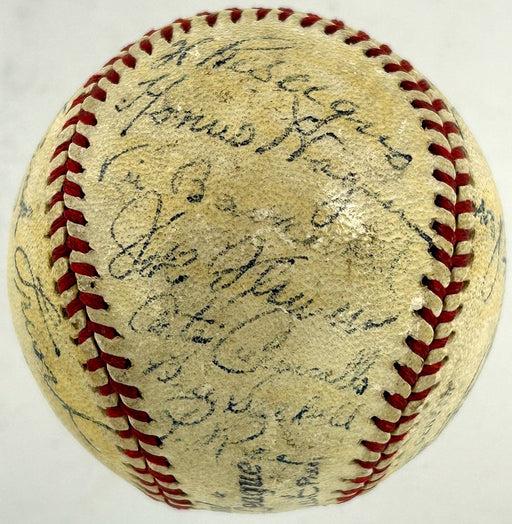 Honus Wagner 1945 Pittsburgh Pirates Team Signed National League Baseball BAS