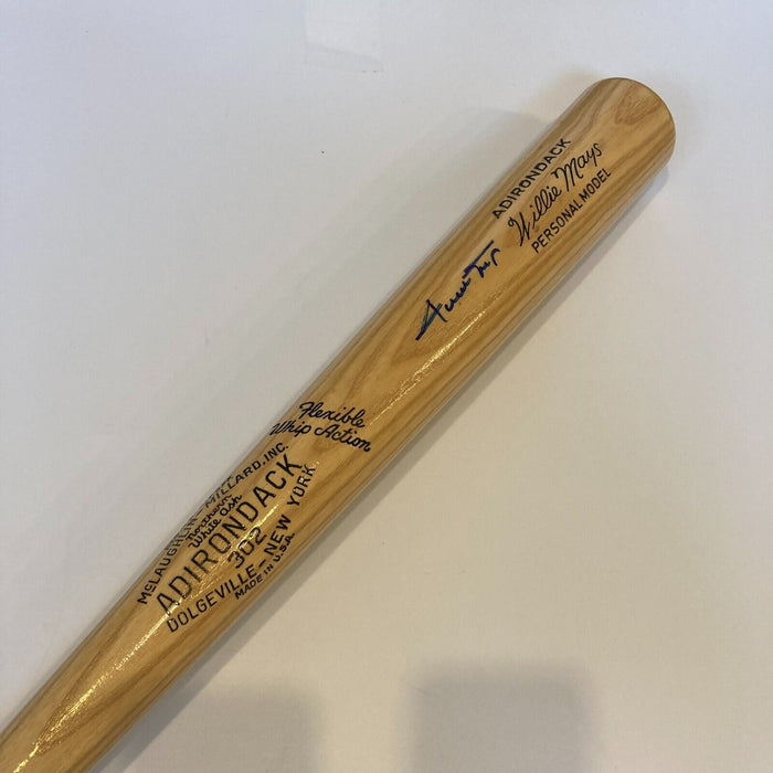Willie Mays Signed Adirondack Game Model Baseball Bat With PSA DNA COA