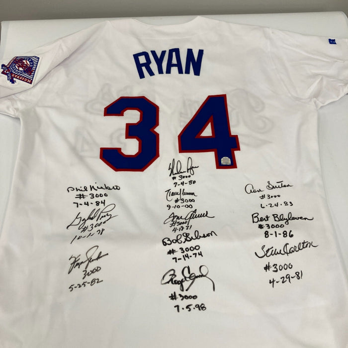 Nolan Ryan Tom Seaver Randy Johnson 3,000 Strikeout Club Signed Jersey MLB