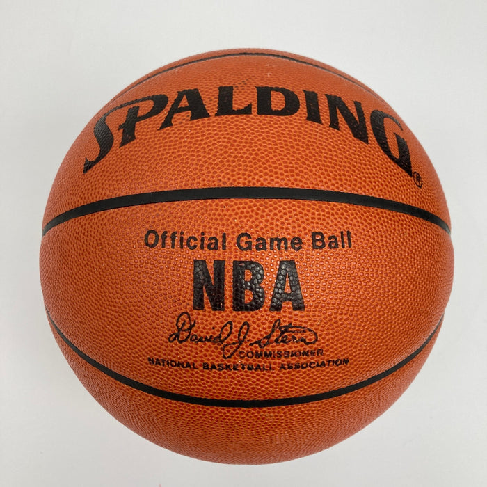 Wilt Chamberlain "Peace" Signed Spalding Official NBA Game Basketball Beckett