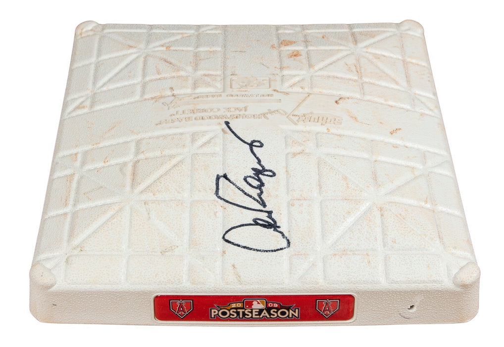 Alex Rodriguez Signed 2009 ALCS Playoffs Game Used Base Steiner COA