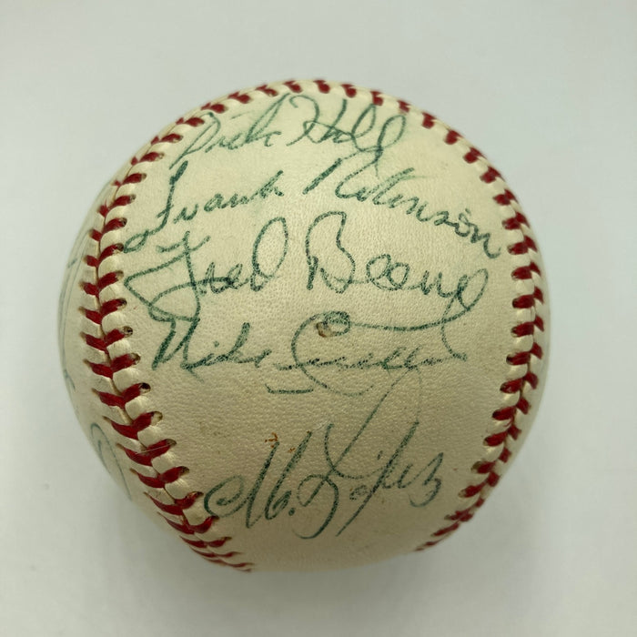 1969 Baltimore Orioles American League Champs Team Signed Baseball JSA COA