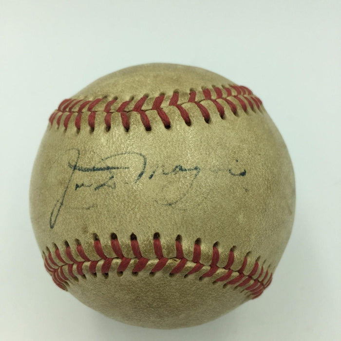 Rare 1944 Joe Dimaggio Playing Days Signed Pacific Coast League Baseball JSA