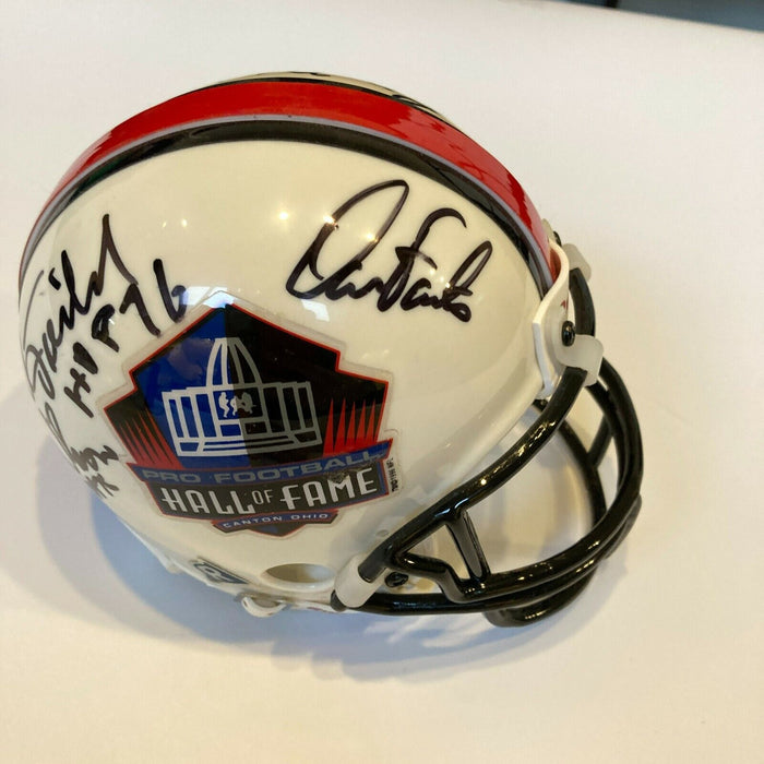 HOF Multi Signed Mini Helmet Dan Fouts Larry Wilson Mel Renfro Dan Dierdorf JSA