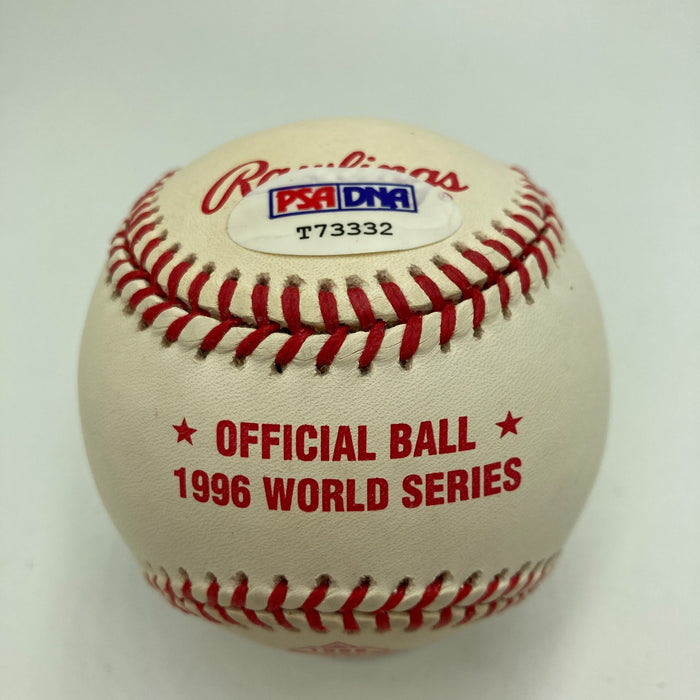 Tim Raines Signed Official 1996 World Series Baseball PSA DNA COA