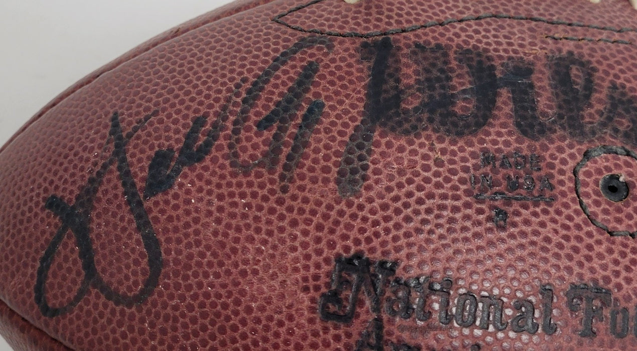 Walter Payton Joe Namath OJ Simpson Ray Nitschke HOF Signed Football JSA COA