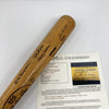 Travis Jackson Ted Lyons Judy Johnson Hall Of Fame Signed Baseball Bat JSA COA