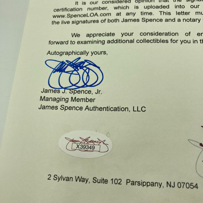 Babe Ruth Ty Cobb Walter Johnson Tris Speaker George Sisler Signed Baseball JSA