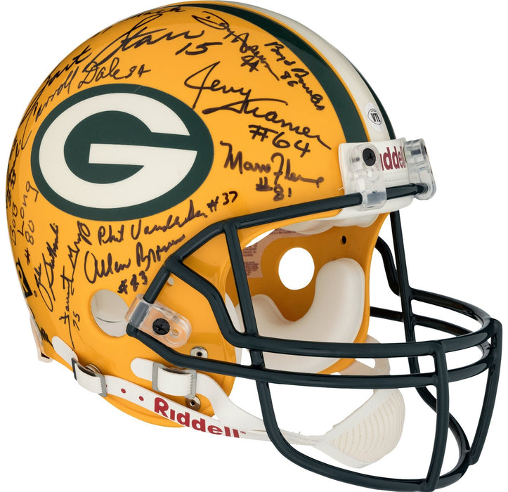 1966 Green Bay Packers Super Bowl I Champs Team Signed Helmet PSA DNA & Beckett