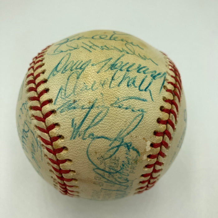 Nolan Ryan 1974 California Angels Team Signed American League Baseball Beckett