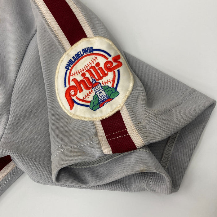 Kim Batiste 1991 Rookie Debut Game Used Philadelphia Phillies Jersey MEARS A10