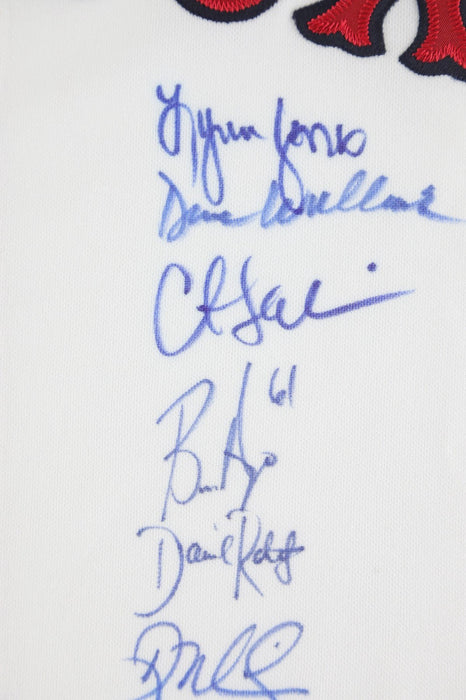 2004 Boston Red Sox World Series Camps Team Signed Authentic Majestic Jersey PSA