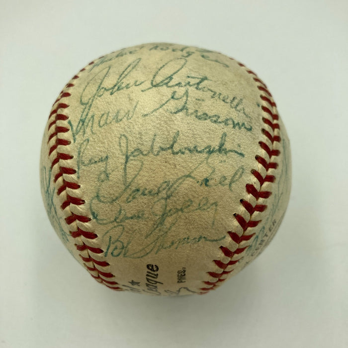 1958 San Francisco Giants Team Signed NL Baseball Willie Mays JSA COA