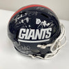 1986 New York Giants Super Bowl Champs Team Signed Full Size Helmet 26 Sigs JSA