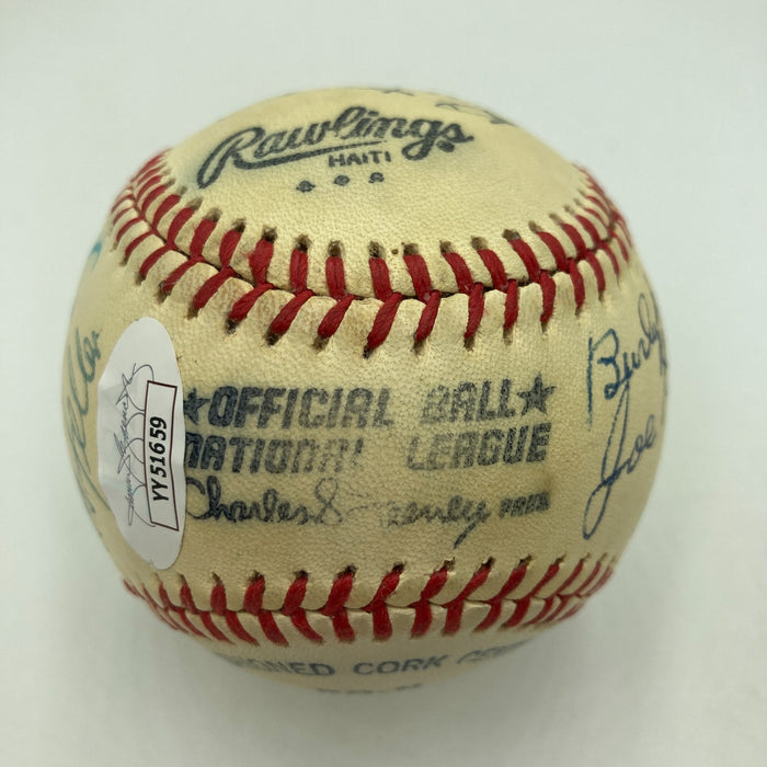1970's HOF Multi Signed Baseball Earl Averill Burleigh Grimes JSA COA