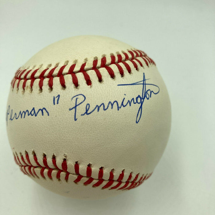 Art Superman Pennington Signed Major League Baseball Negro League Legend JSA