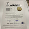 Connie Mack Single Signed Baseball With Photo Of Him Signing It Beckett COA