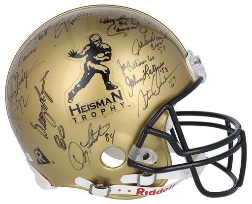 Heisman Trophy Winners Signed Authentic Full Size Helmet 29 Sigs Steiner COA