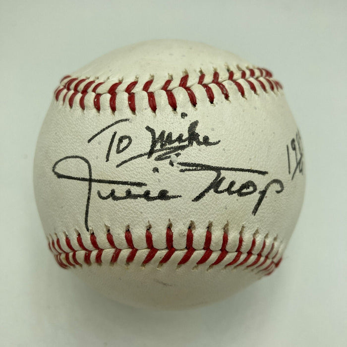 Willie Mays Signed Vintage 1989 Baseball "To Mike" PSA DNA