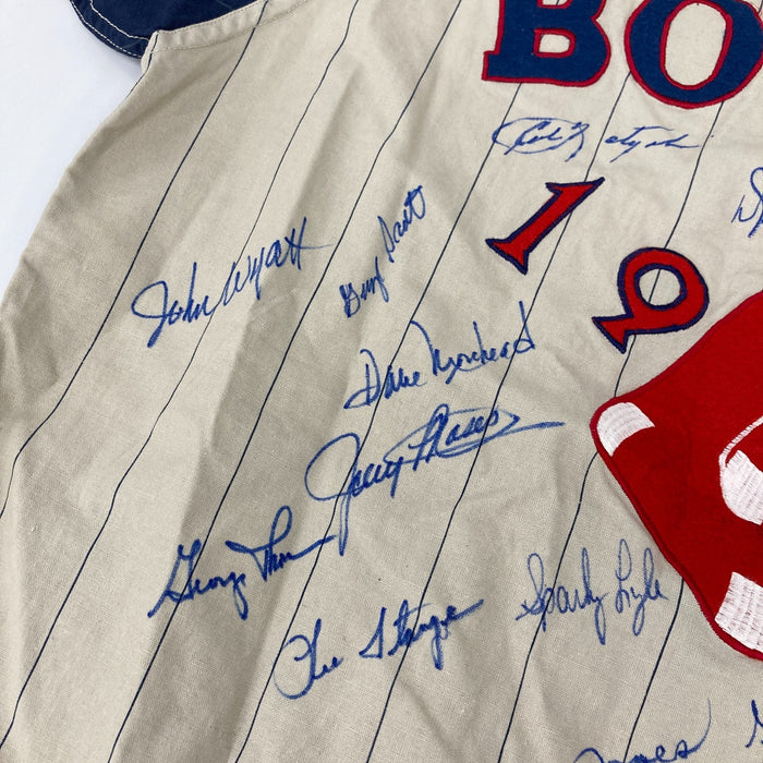 1967 Boston Red Sox AL Champs Team Signed Jersey Carl Yastrzemski 26 Sigs JSA