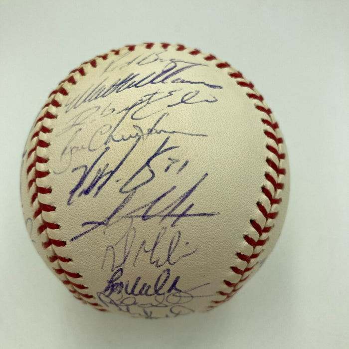 2001 Arizona Diamondbacks World Series Champs Team Signed W.S. Baseball JSA COA