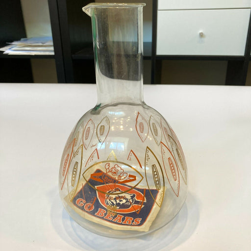 1960's Chicago Bears Vintage Glass Decanter RARE