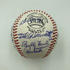 1965 Chicago Cubs Team Signed NL Baseball Ernie Banks Ron Santo JSA COA