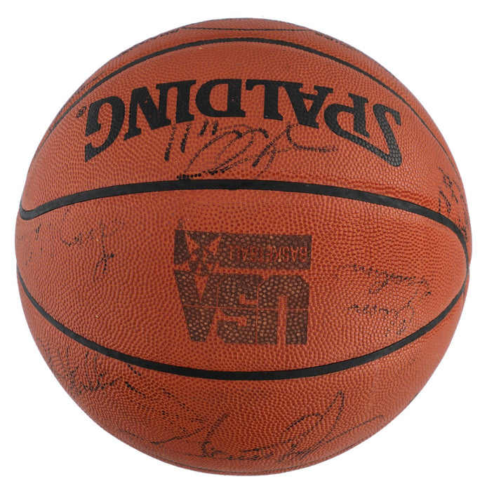 1996 Team USA Dream Team Olympics Signed Basketball Beckett COA