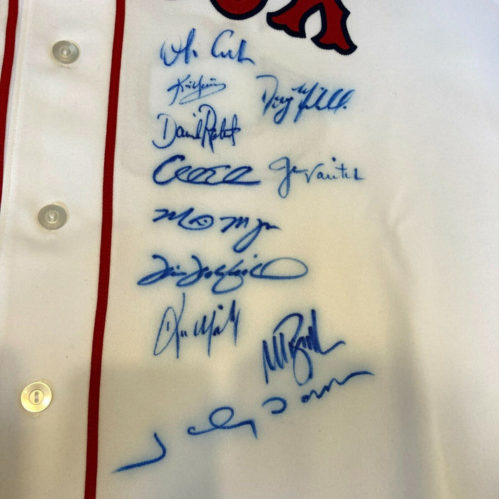 2004 Boston Red Sox World Series Camps Team Signed Authentic Game Jersey JSA COA