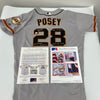 Buster Posey Photo Matched Signed 2017 Game Used San Francisco Giants Jersey