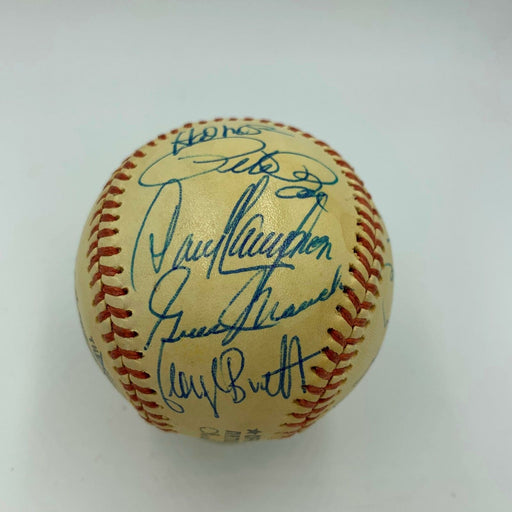 Stunning 1976 All Star Game Signed Baseball George Brett Sparky Anderson JSA COA