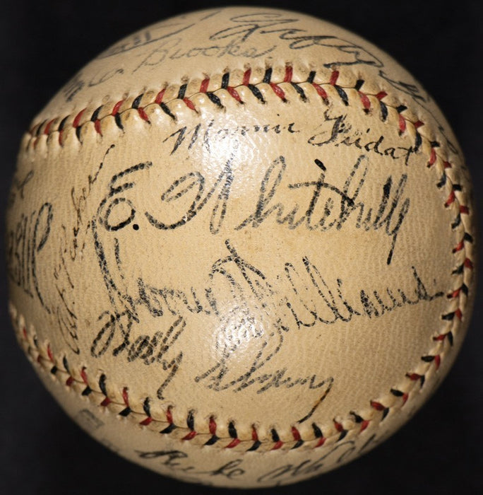 Harry Heilmann & Lefty Grove 1920's Legends Multi Signed Baseball PSA DNA COA