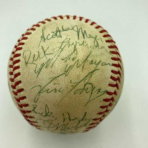 Rickey Henderson 1979 Oakland A's Rookie Team Signed American League Baseball