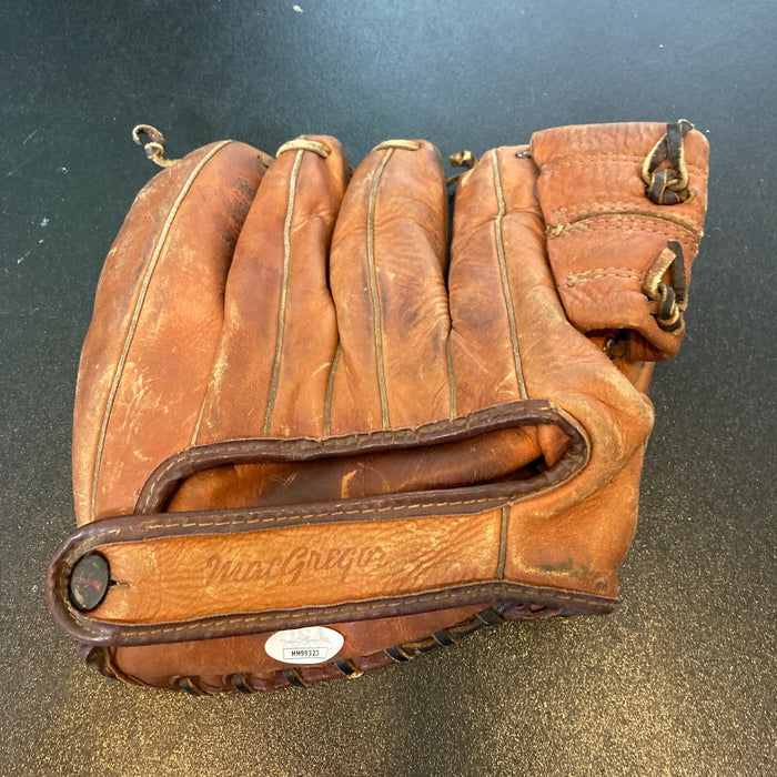 Curt Simmons Signed 1950's Game Model Baseball Glove With JSA COA
