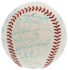 Beautiful 1960 Milwaukee Braves Team Signed Baseball Hank Aaron JSA COA