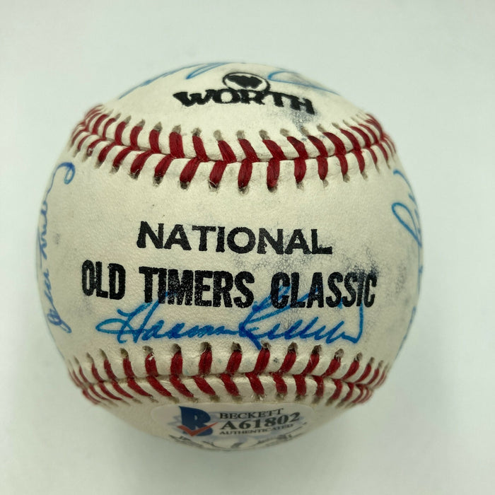 Harmon Killebrew HOF Signed Cracker Jack Old Timers Game Baseball Beckett COA