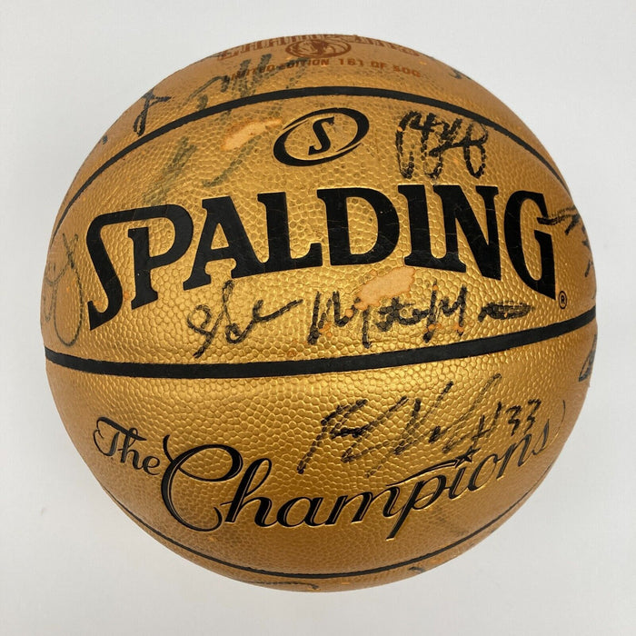 2010-11 Dallas Mavericks NBA Champs Team Signed Basketball JSA COA