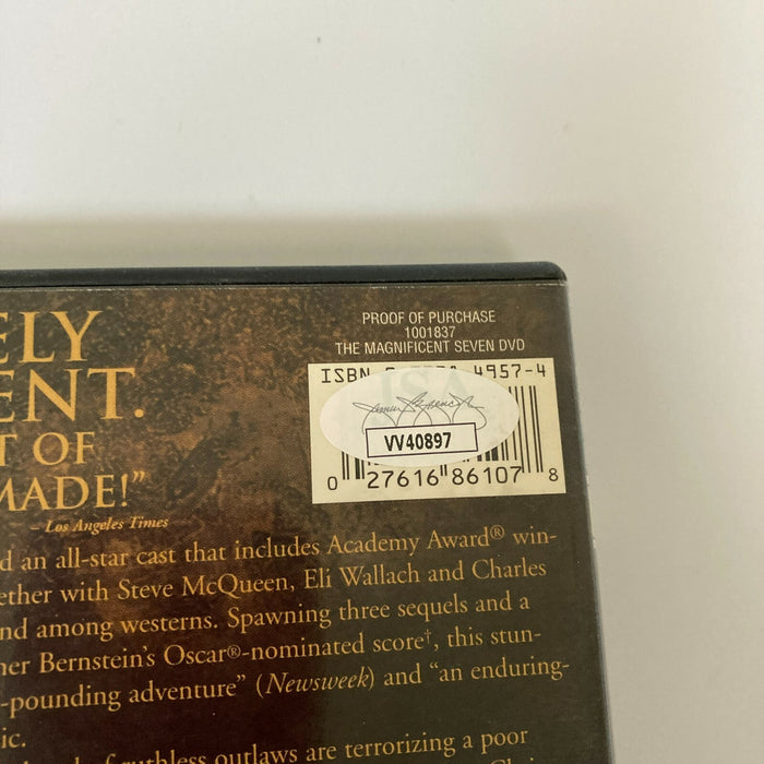 Robert Vaughn Signed The Magnificent Seven DVD Movie JSA COA