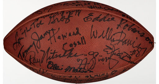 Bronko Nagurski 1970's NFL Hall Of Fame Legends Multi Signed Football Beckett
