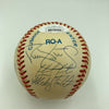 1998 Yankees World Series Champs Team Signed Baseball Derek Jeter Rivera JSA COA