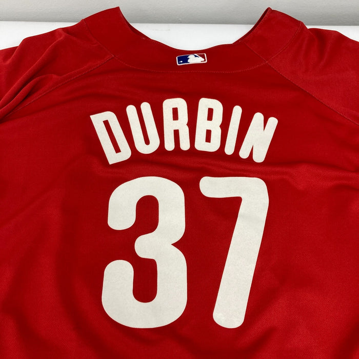 Chad Durbin 2009 Philadelphia Phillies Game Used World Series Majestic Jersey