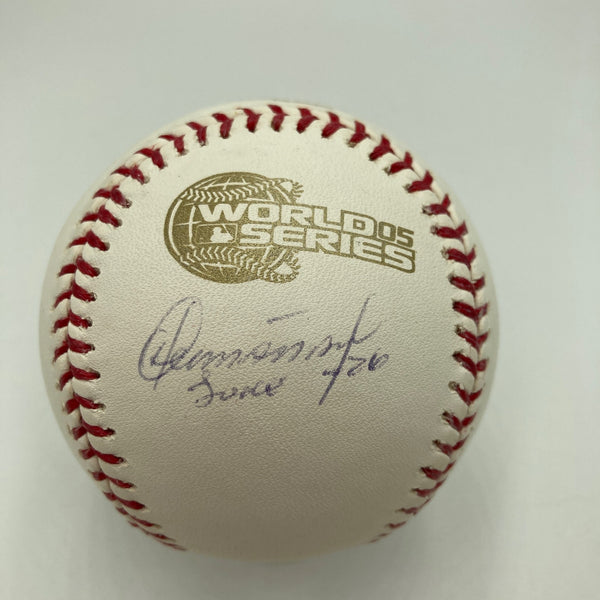 Orlando Hernandez El Duque Signed 2005 World Series Baseball Steiner Hologram
