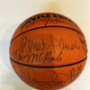 1985-86 Boston Celtics NBA Champs Team Signed Official NBA Game Basketball UDA