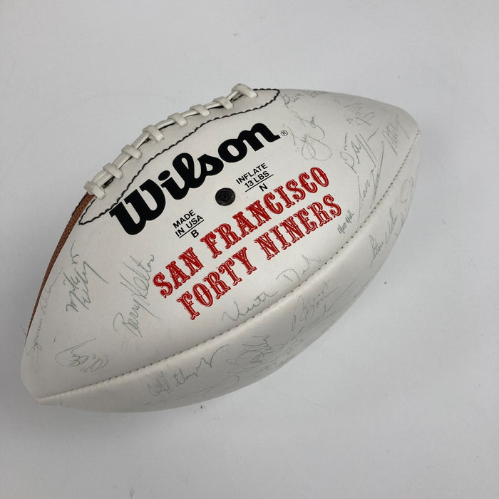 1988 San Francisco 49ers Super Bowl XXIV Champs Team Signed Football JSA COA