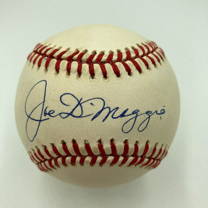 Beautiful Joe Dimaggio Signed Official American League Baseball JSA COA