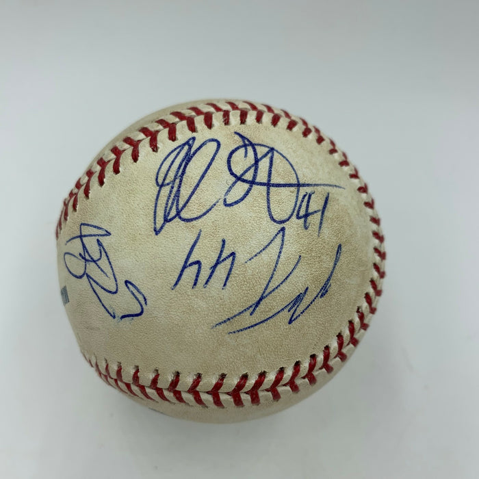 Steven Stamkos Tampa Bay Lightning Multi Signed Game Used MLB Baseball JSA COA